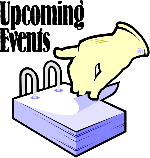 The illustration shows a hand holding an object with two clips on it over what appears to be paperwork lying flat in front of them.