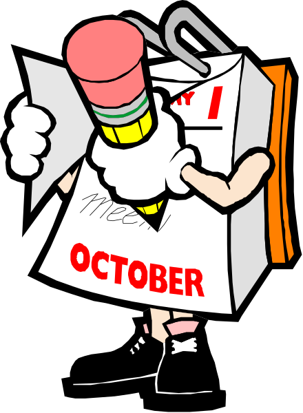 The cartoon depicts a character holding an open cardboard box with "October" written on it; inside is another smaller box labeled "#1."