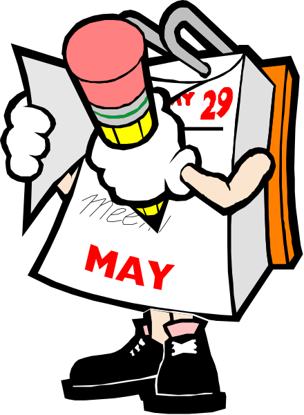 The cartoon depicts a character holding an open cardboard box with "May" written on it; inside is another smaller calendar that reads "29 May."