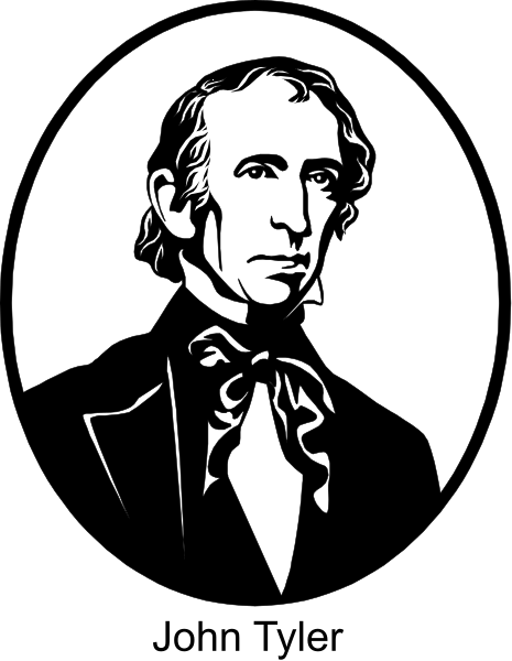 The black and white silhouette of a man's face with sideburns is shown against an oval background in this clip-art image.