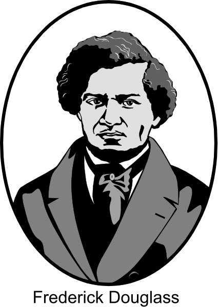 The black and white illustration features a man with facial hair wearing glasses, dressed formally with a suit jacket over his shoulder, standing in front of an oval portrait frame that contains another image within it—a caricatured depiction of a person who appears to be male, also styled as formal attire.
