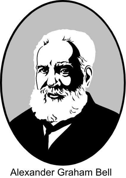 The black and white silhouette of a man's head with an oval frame around it is shown against two different background patterns: one resembling wood grain on top half and another patterned like stripes below, both within rectangular borders that create a checkered effect across the image.