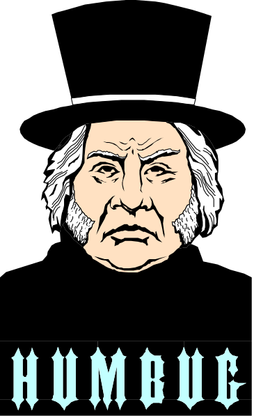 The image shows a black and white illustration of an old man's face with exaggerated features on his forehead above text that reads "HUMB".