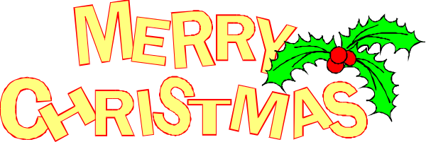 The image shows a Christmas greeting with text that says "merry christmas" at the top of it.
