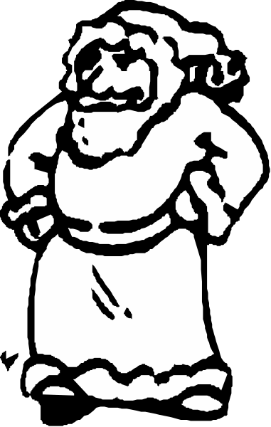 The black and white logo of a cartoon character with an exaggeratedly large head on top of its body is displayed in this image.