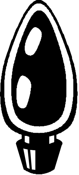 The image shows a black and white cartoon of an egg with two eyes on it against a gray background.