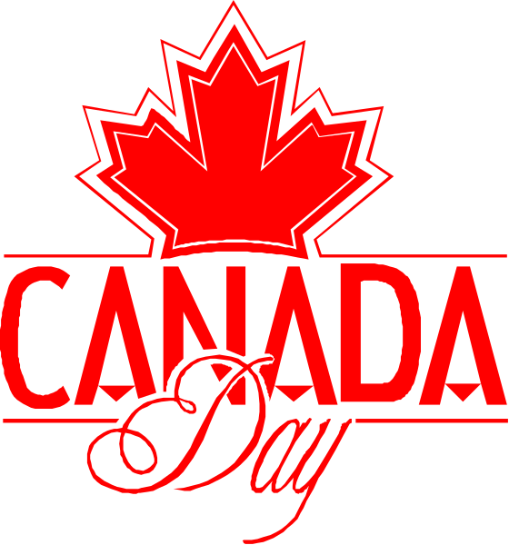 The image features a graphic design with two distinct sections: on top there's an illustration of Canada Day logo for 2017 that includes red maple leaf symbolizing Canadian flag; below it, in white text against black background is "CANADA DAY" and the word "CANDY." The bottom section has a graphic representation of a canadian dollar bill with the words "Canada day," indicating an event or celebration related to Canada.