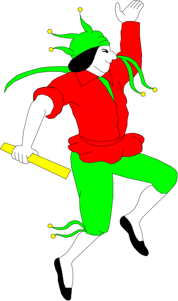 The image shows a black silhouette of an animated character with red highlights on its body holding what appears to be two swords crossed in front of it against a dark background.