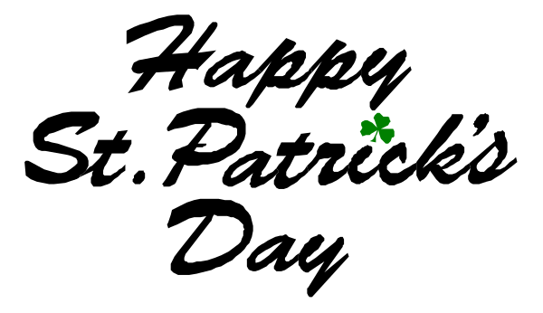 The image shows a black background with two green shapes that resemble clovers on either side of what appears to be an abstract representation of grass in shades of gray at the bottom center.