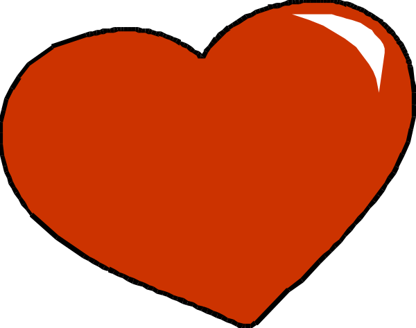 The image shows two red hearts with a black background.