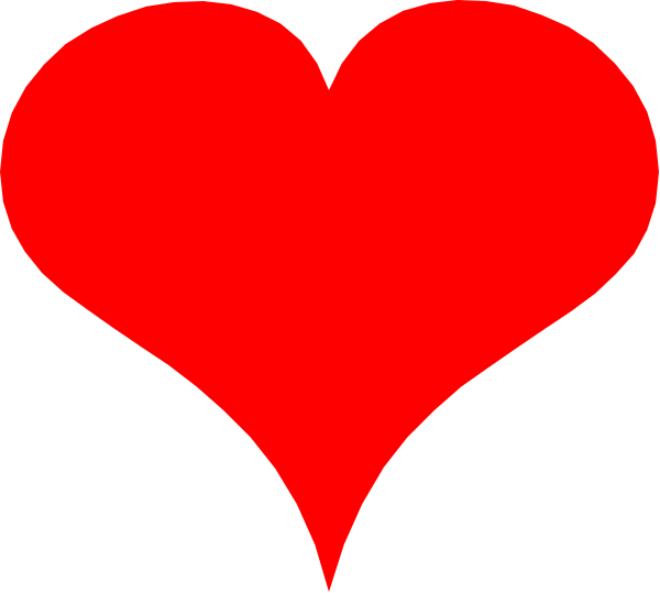 The image shows a red heart with two smaller hearts inside it against a black background.