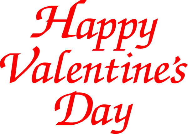 The image shows a Valentine's Day greeting with red text that reads "Happy Valentine's Day" on top of an illustration depicting two hearts in black outline against white background at bottom, and above it is another line of smaller text reading 'Valentine's day'.