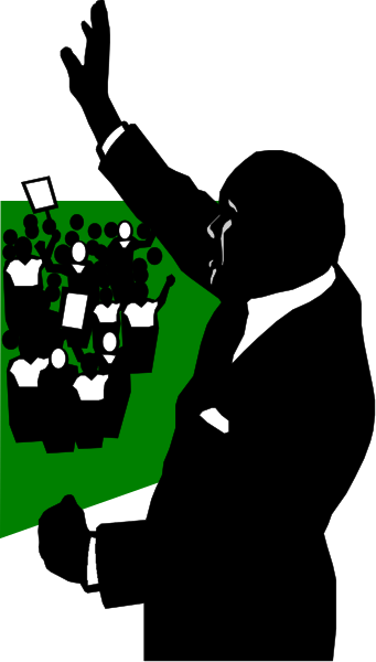 The image shows a black and white photo of an abstract figure with geometric shapes against a dark background on the left side.