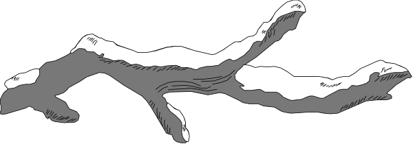 The image shows a black and white illustration of an elephant with its trunk raised upwards towards something above it.