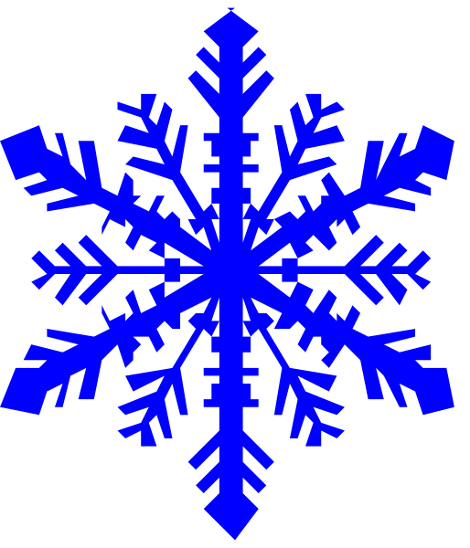 The image shows a blue snowflake design on a dark background with no additional context provided about any other elements present within it.
