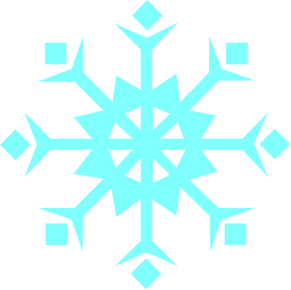 The image shows a stylized snowflake design with intricate patterns against a dark background.