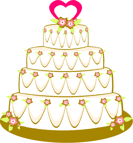The first picture shows a large wedding cake with white frosting adorned by pink flowers on top of it; in contrast to this is another image depicting an identical but smaller version of the same cake, which has been cut into slices and placed next to each other as if ready for serving.