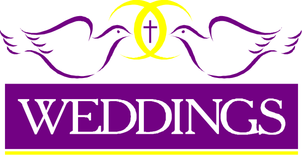 The logo of a wedding business with an eagle design above it.