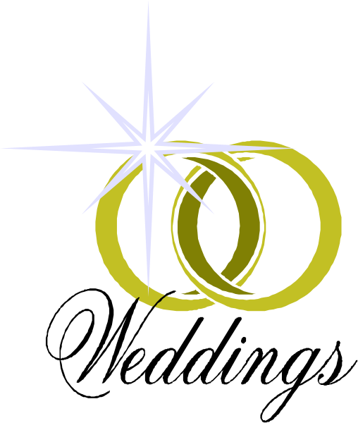 The image shows a black background with two intertwined rings symbolizing marriage on top of each other against white space at bottom right corner where there is an explosion effect in yellow coloring resembling sparks, suggesting celebration or excitement.