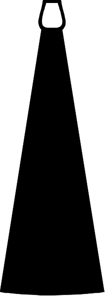 The image shows a pixelated representation of an animated character with large eyes standing on what appears to be grass against a gray background.