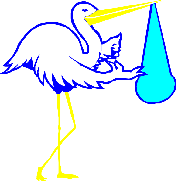 The image shows a cartoon depiction of an ostrich with its head inside what appears to be a toilet bowl filled with water, holding up one leg as if it's flushing itself out while another bird is shown in profile looking at something on top of the tank lid that resembles a blue ball.