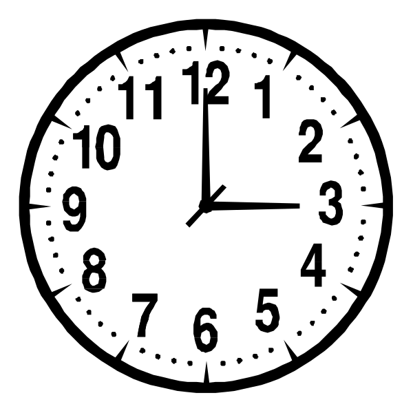 The image shows a black analog clock with white numbers indicating time as 10:25. It has two hands on its face to indicate hours and minutes respectively. There is no text present in this clip-art image, which focuses solely on depicting an everyday object without any additional context or elements that might suggest setting or action beyond the simple representation of a clock with time displayed as 10:25. The style appears minimalistic due to its lack of detail and focus on functionality rather than aesthetics. There are no objects, people, animals, actions, or settings