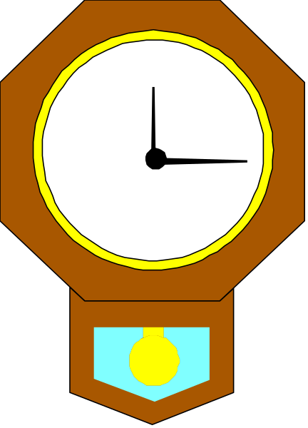 The image shows a digital clock with an analog design inside of it on top of what appears to be a wooden plaque against a gray background.