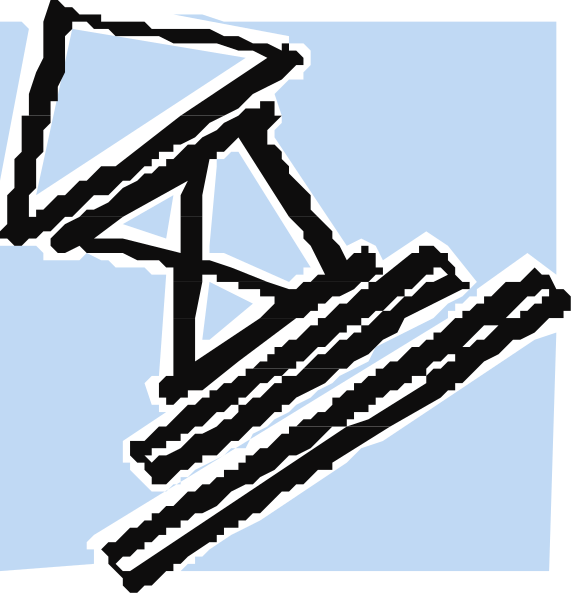 The images show a sequence of three different symbols:

1) A symbol that resembles an abstract representation with lines forming geometric shapes against a blue background; it appears to be stylized in black ink on paper, possibly representing some form of diagram or code-like pattern.