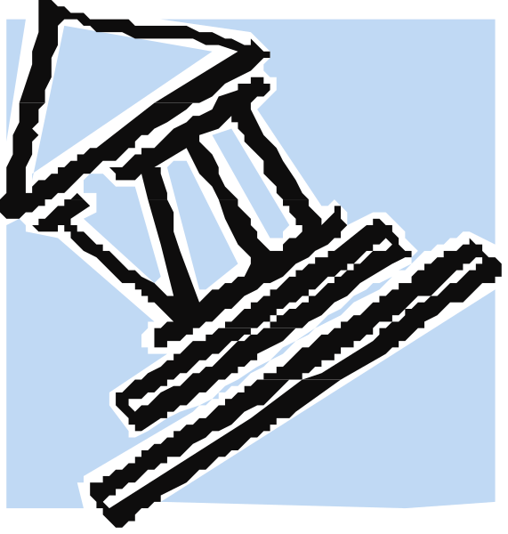 The image shows a sequence of three separate images:

1) A gavel with an open book on top next to it in one corner; 2) An icon depicting scales of justice symbolizing law and order, which is often associated with legal proceedings or courtrooms; 3) Another viewpoint showing the same objects as before but from a different angle.

The images are likely used for educational purposes related to law, courts, or judicial processes due to their symbols representing these concepts. The style of image appears digital and simplistic in design, with no additional context