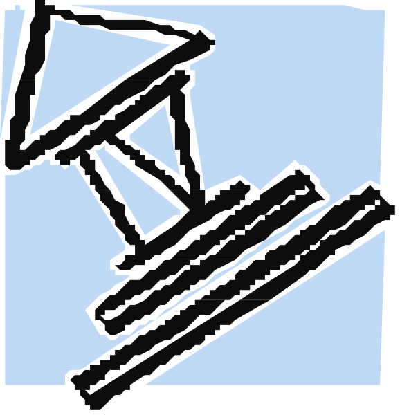 The image shows a sequence of three panels with different content:

1) A black silhouette of an object that resembles a microphone on top of what appears to be a speaker grille, suggesting sound equipment like speakers and amplifiers; this panel is set against the background color.