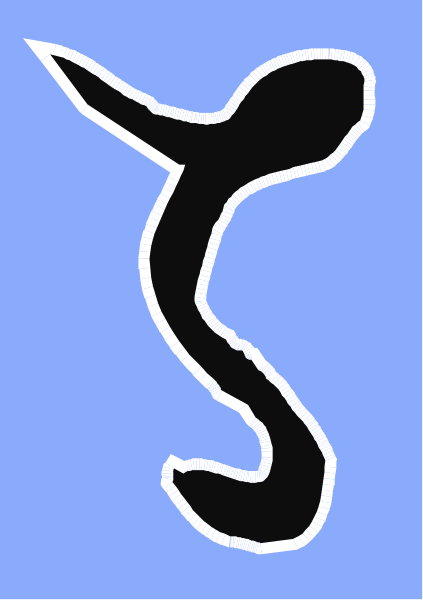The image shows a stylized graphic of an octopus with its tentacles spread out on top of what appears to be a flag background featuring blue stripes at either end.