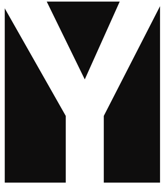 The image shows a logo with two letters "Y" and "R".