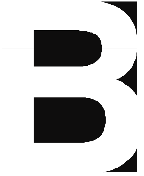 The letter "B" on a white background with no additional context provided by other elements within this small clip-art image.