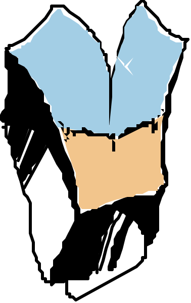 The image shows a stylized graphic of an open book with pages that appear to be torn out at random intervals against a dark background; there is no text present in this clip-art illustration.