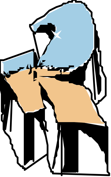 The image shows a graphic with an abstract design resembling folded paper that forms into three distinct shapes: two triangles pointing upwards on either side of what appears to be a square shape in between them; there is no text present, and it's not possible for me to provide more specific details about the content or setting.