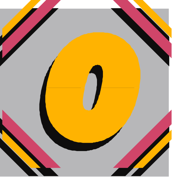 The image shows a closeup of two hands with fingers forming an "O" shape against different backgrounds: on top is pinkish-red; below it is yellow.