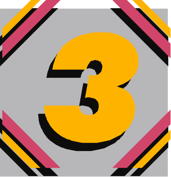 The image shows a sequence of three numbers: "3", "2", and "1".
