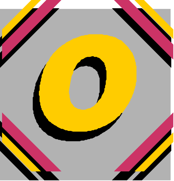 The image shows a sequence of two identical frames with an animated number zero on each frame against different backgrounds: pink for the leftmost one and yellow-orange for the rightmost one.