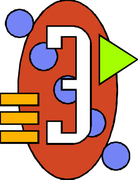 The image shows a stylized graphic with an abstract design resembling electronic components such as resistors connected to what appears to be circuitry elements like capacitors on either side of two vertical lines that could represent wires, all set against a dark background.