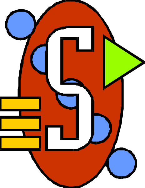 The image shows a stylized graphic with an abstract design that includes geometric shapes such as circles and rectangles arranged to resemble electronic components like resistors and capacitors in red against a white background on top, while below it is another layer of graphics featuring what appears to be sound waves or musical notes.
