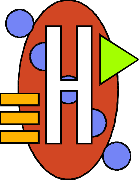 The image shows a stylized graphic of an abstract design with geometric shapes resembling electronic components such as resistors (brown), capacitors (blue circles) connected by lines that could represent wires, and possibly integrated circuits in red outlined within dashed white borders on a dark background.