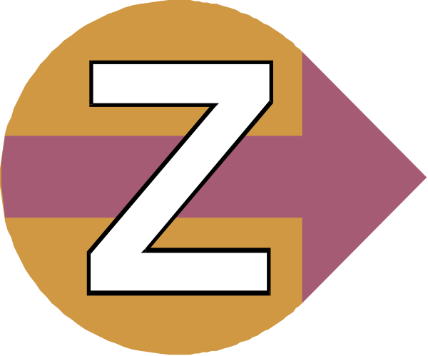 The image shows a stylized graphic with two words: "ZO" on top of an arrow pointing to another word below it that reads "ZE."