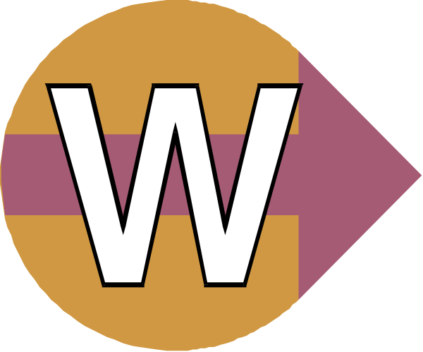 The image shows a graphic with three overlapping circles containing text: "W" on top of two other words that appear to be in different languages but obscured by each other; there is also an arrow pointing from one circle towards another, suggesting movement between them or connection across cultures and language barriers.