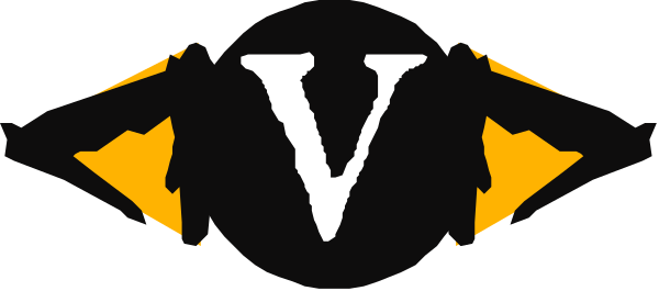 The logo of a company with an abstract design featuring letters "V" and "W".