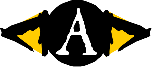 The logo of a company with an 'A' inside it on top of another letter that is partially obscured by the first one.