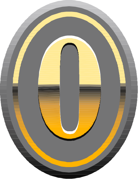The image shows a digital graphic with an icon resembling a coin flipper displaying "0" on its screen against a gradient background that transitions from dark to light gray at top left corner.