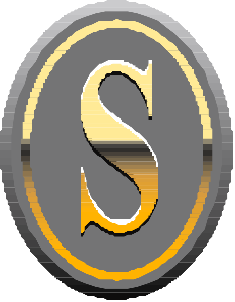 The logo of a company with an 'S' inside it on top of what appears to be a shield-like design.