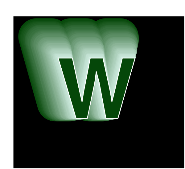 The logo of Windows Vista operating system with a green "W" on it.
