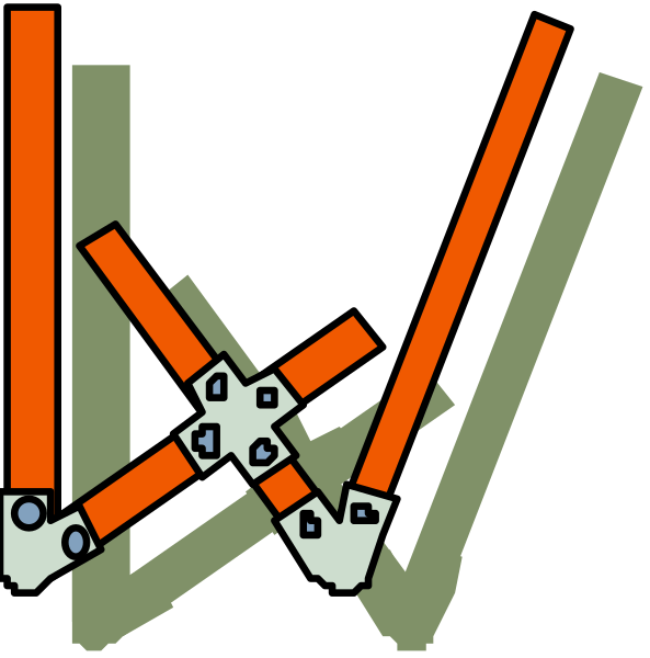 The images show a sequence of three different designs with varying levels of complexity:

1) Top left - A simple red bar on top of two white bars against an olive green background. There is no text present in this image, and it appears to be just basic shapes without any additional context or elements.