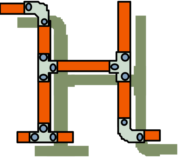 The image shows a pixelated representation of an intricate maze with red walls and white flooring, featuring multiple interconnected rooms that create complex pathways for navigation.